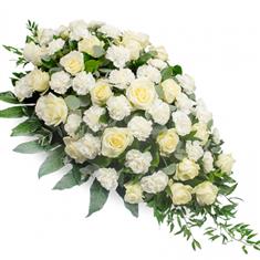 Cream Rose and Carnation Spray