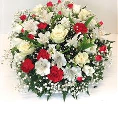 Red &amp; White Posy