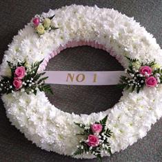 White Massed Wreath